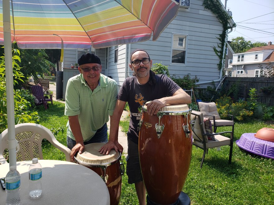  Cecil Negron (L) and his son Cecilio Negron, Jr. (R)