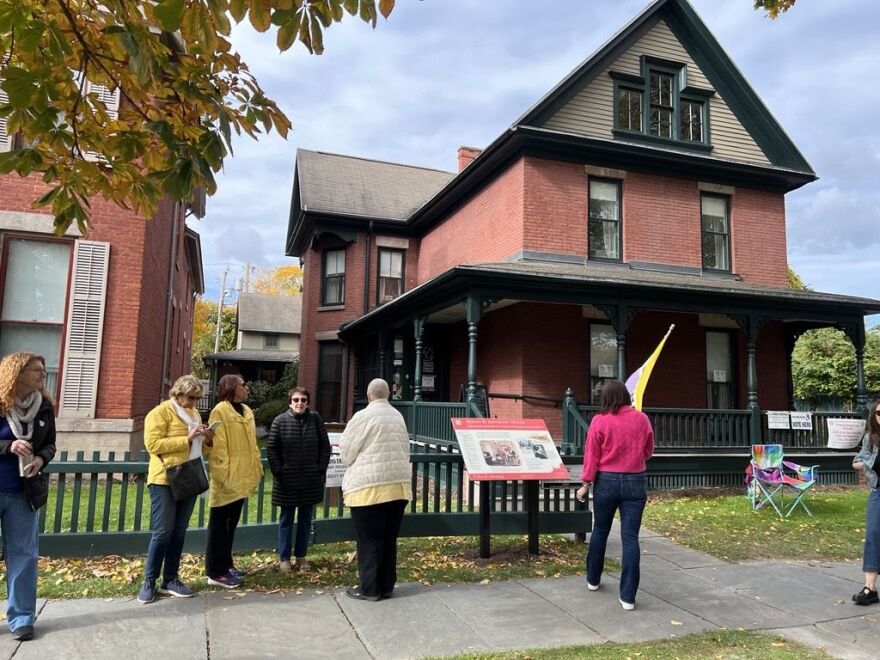 The Susan B. Anthony House in Rochester is being used as one of the early voting sites for this year's election. Hundreds of voters came to the historic home of the suffrage leader during the first two days of early voting.
