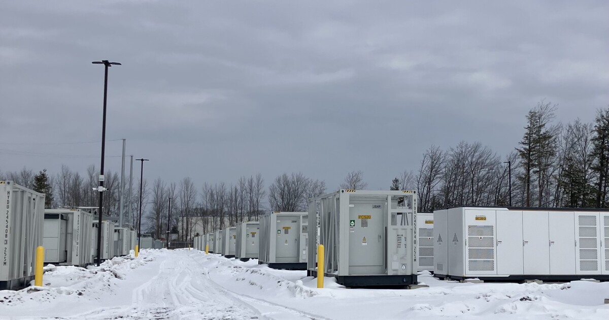 New England's largest battery storage opens in Gorham