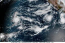 A satellite image shows Hurricane Nolo near the Hawaiian Islands on the morning of Friday, Sept. 25, 2026.