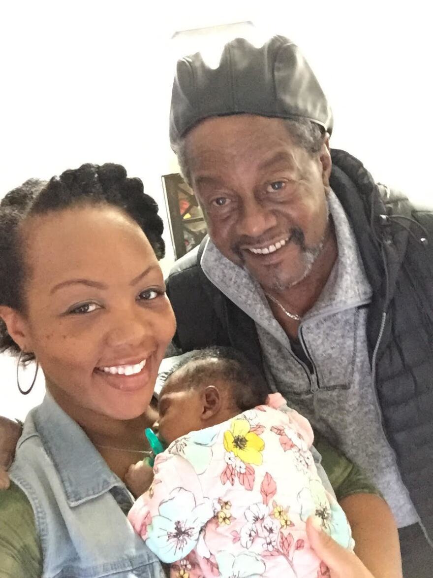 Shalon took this selfie with her father, Samuel, and Soleil on the morning of Jan. 24. Twelve hours later, she collapsed.