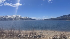 A springtime view of the Jordanelle Reservoir.