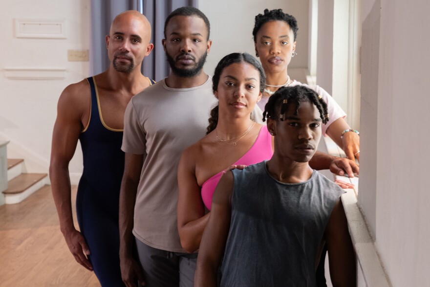 From left, Sean J. Smith, Terrell Rogers, Gillian Clifford, Nile Ruff, and Elijah Lancaster.