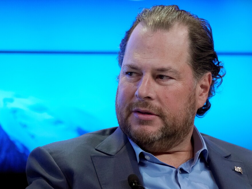 Salesforce CEO Marc Benioff has been under mounting pressure for the company's contract with U.S. Customs and Border Patrol.