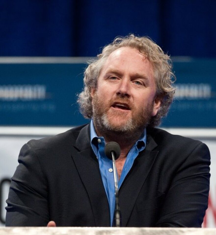 Andrew Breitbart, the late editor and founder of BigGovernment.com, is shown in this file photo speaking at a rally at the conservative Americans for Prosperity "Defending the American Dream Summit" in Washington on Nov. 5.