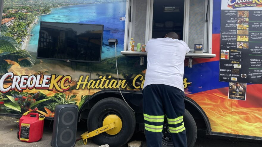 CreoleKC, a Haitian food truck, is parked in a lot at about 33rd and Main Street most days of the week, offering a wide range of culinary Caribbean staples.