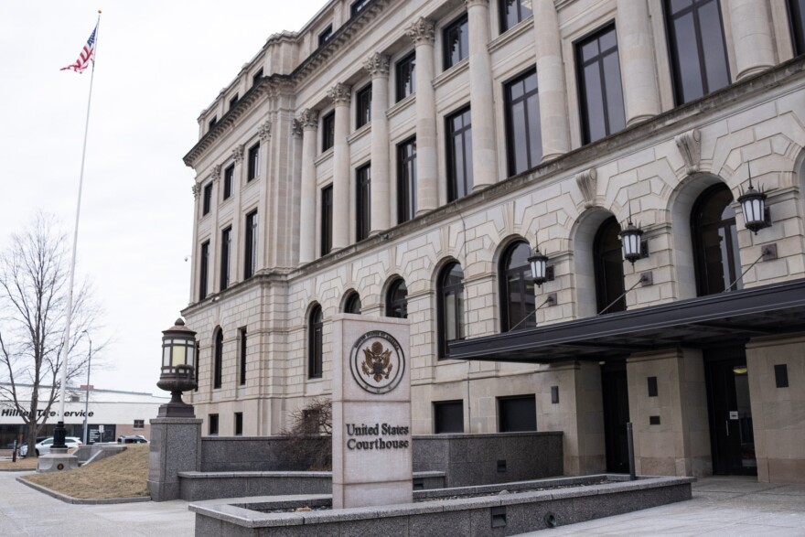 A federal courthouse exterior