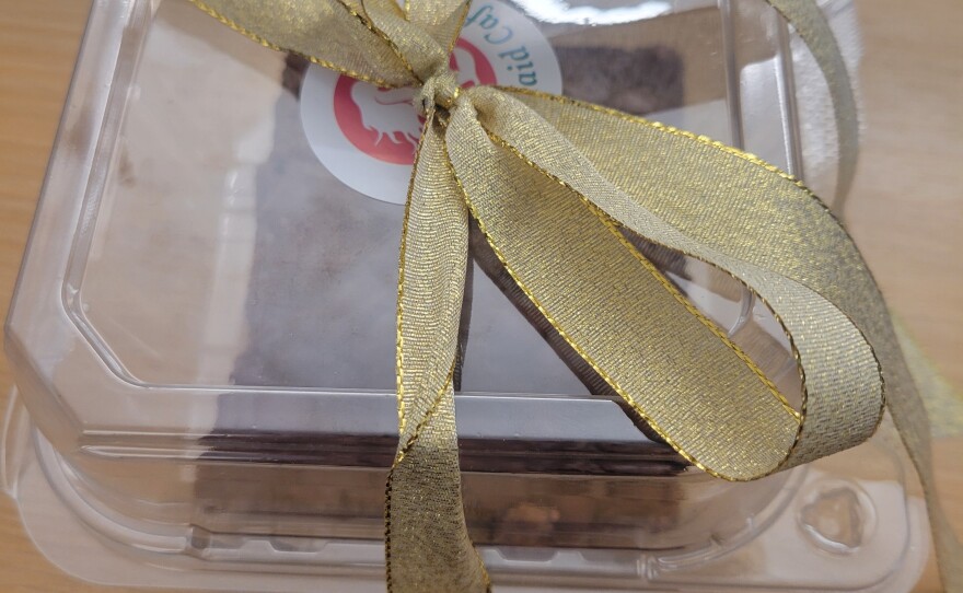 Chocolate brownie from The Mermaid Cafe