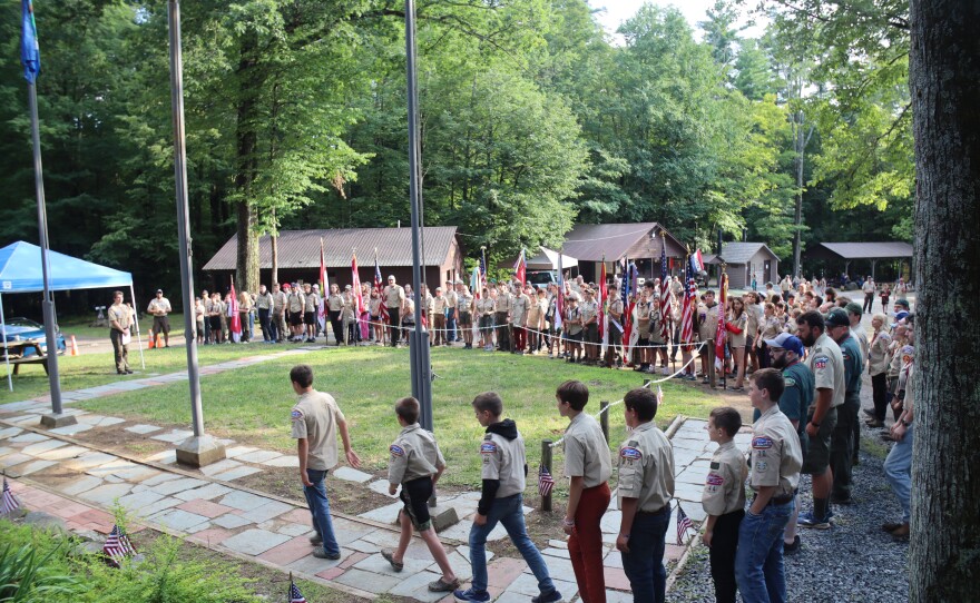 Scouts enjoying a week of activities at Camp Wakpominee