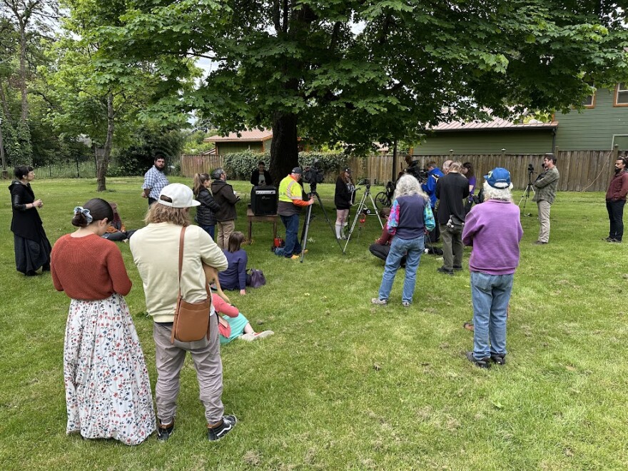 People in park. 