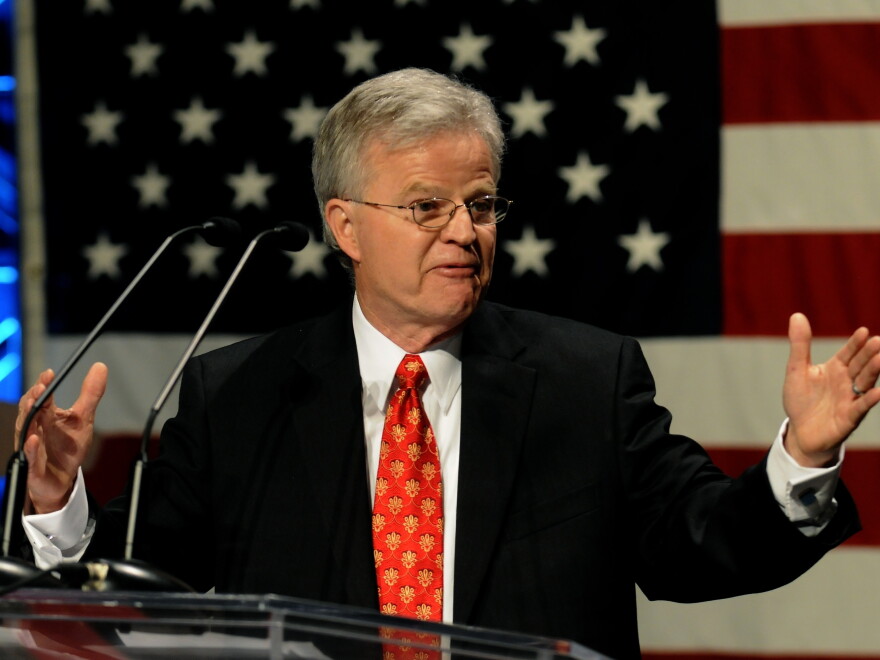 Former Louisiana Gov. Charles Elson 'Buddy' Roemer, III speaks at the Iowa Faith & Freedom Coalition Event, Monday March 7, 2011 in Waukee, Iowa. Roemer had been willing to run for president as the candidate with Americans Elect.