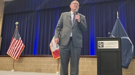 Bettendorf Mayor Bob Gallagher gives his annual "State of the City" address Wednesday, Feb. 25, 2026 at the QC Waterfront Convention Center.
