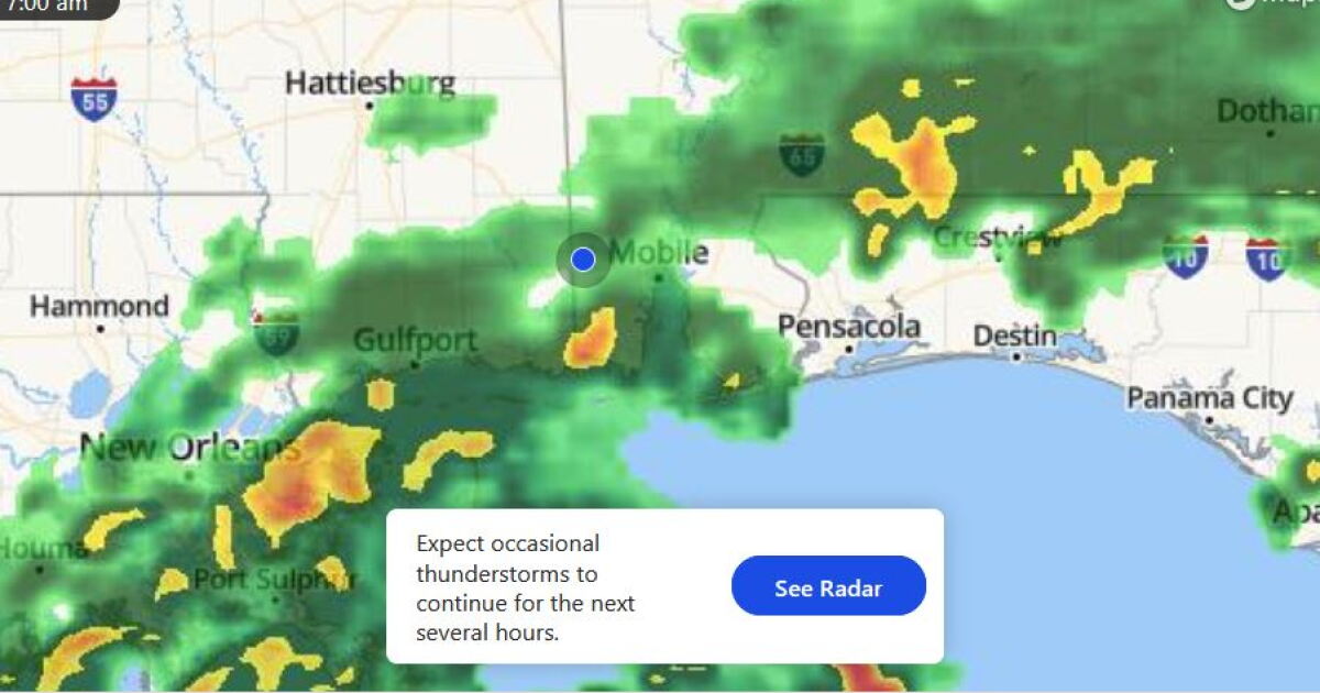 Soggy day for The Gulf coast courtesy of TS Cristobal | Alabama Public ...