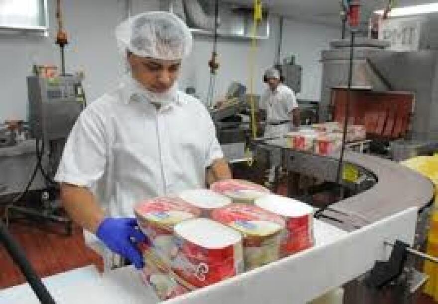 ice cream making at Friendly's 