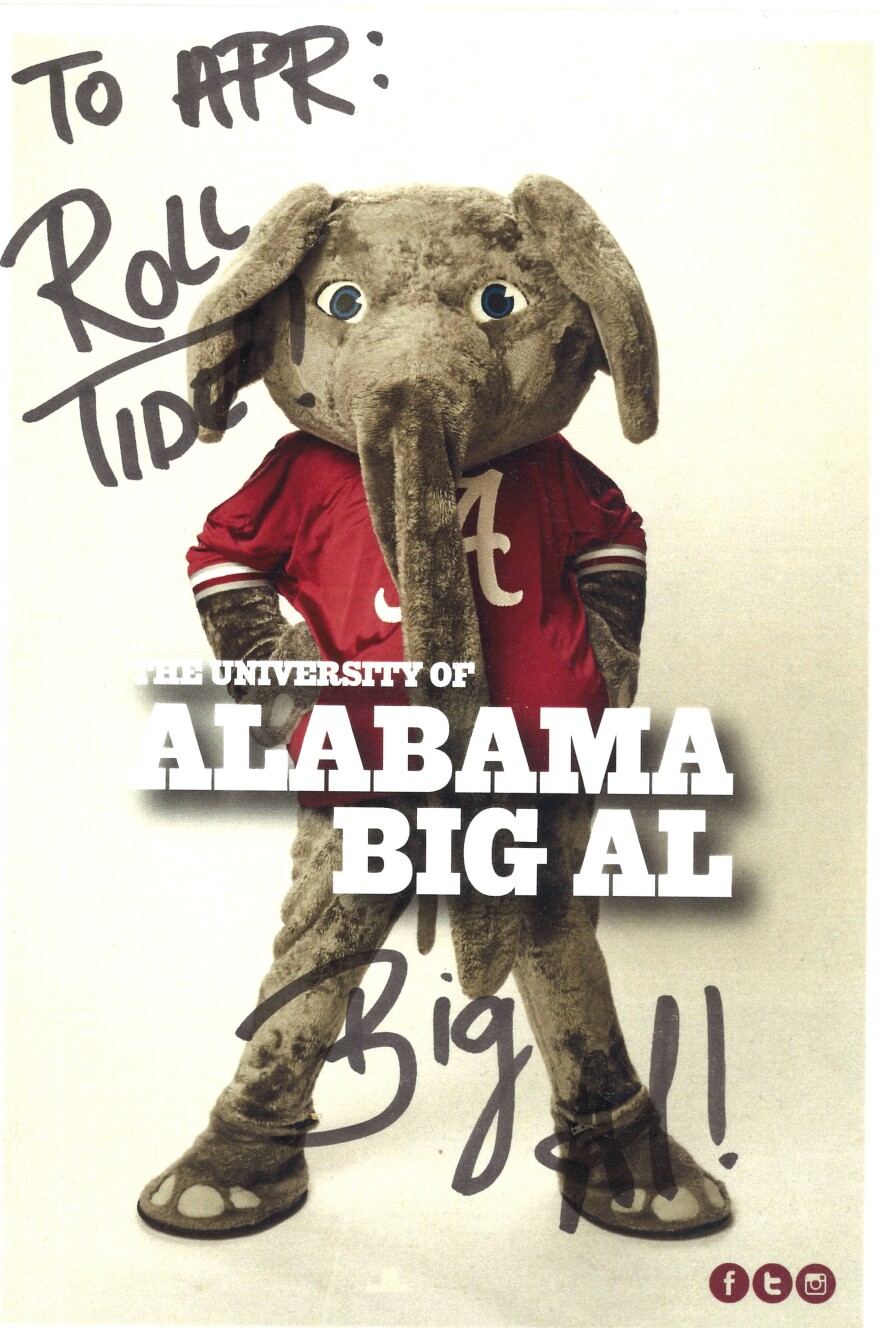 Signed Big Al publicity shot at APR