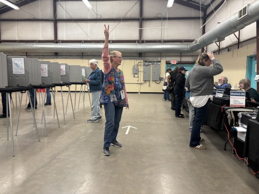 Election officials in more than 20 counties will participate in a pilot program designed to modernize poll challenges while maintaining voters’ private information. (Julia Goldberg/Source NM)