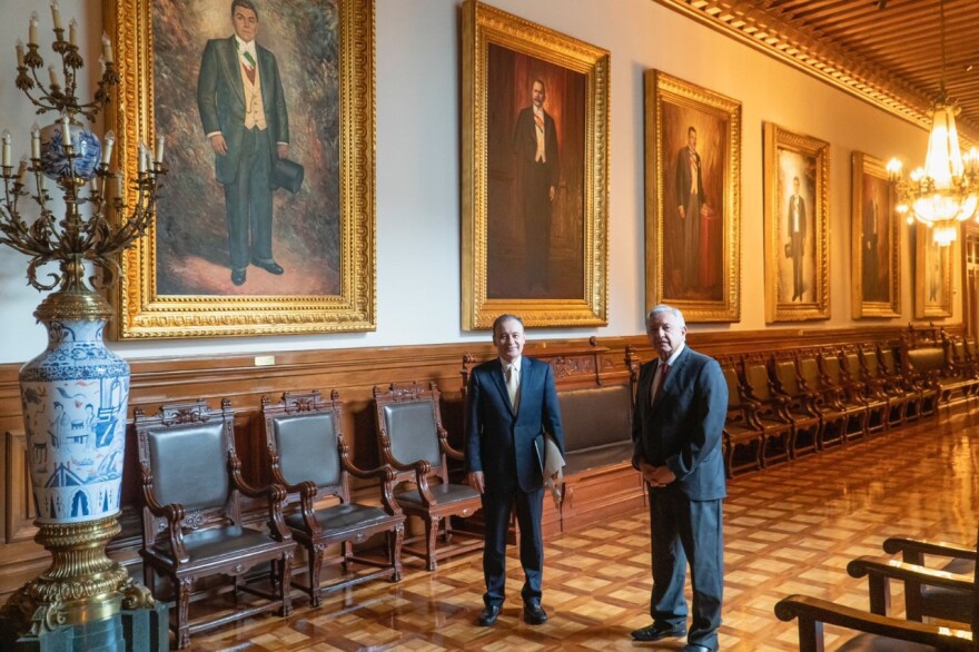 Alfonso Durazo and Andrés Manuel López Obrador