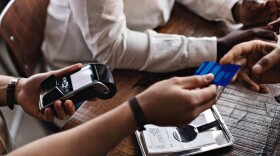 Reaching for the check like...