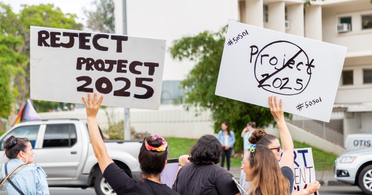 Protesters at state Capitol rally against Trump administration, Project ...