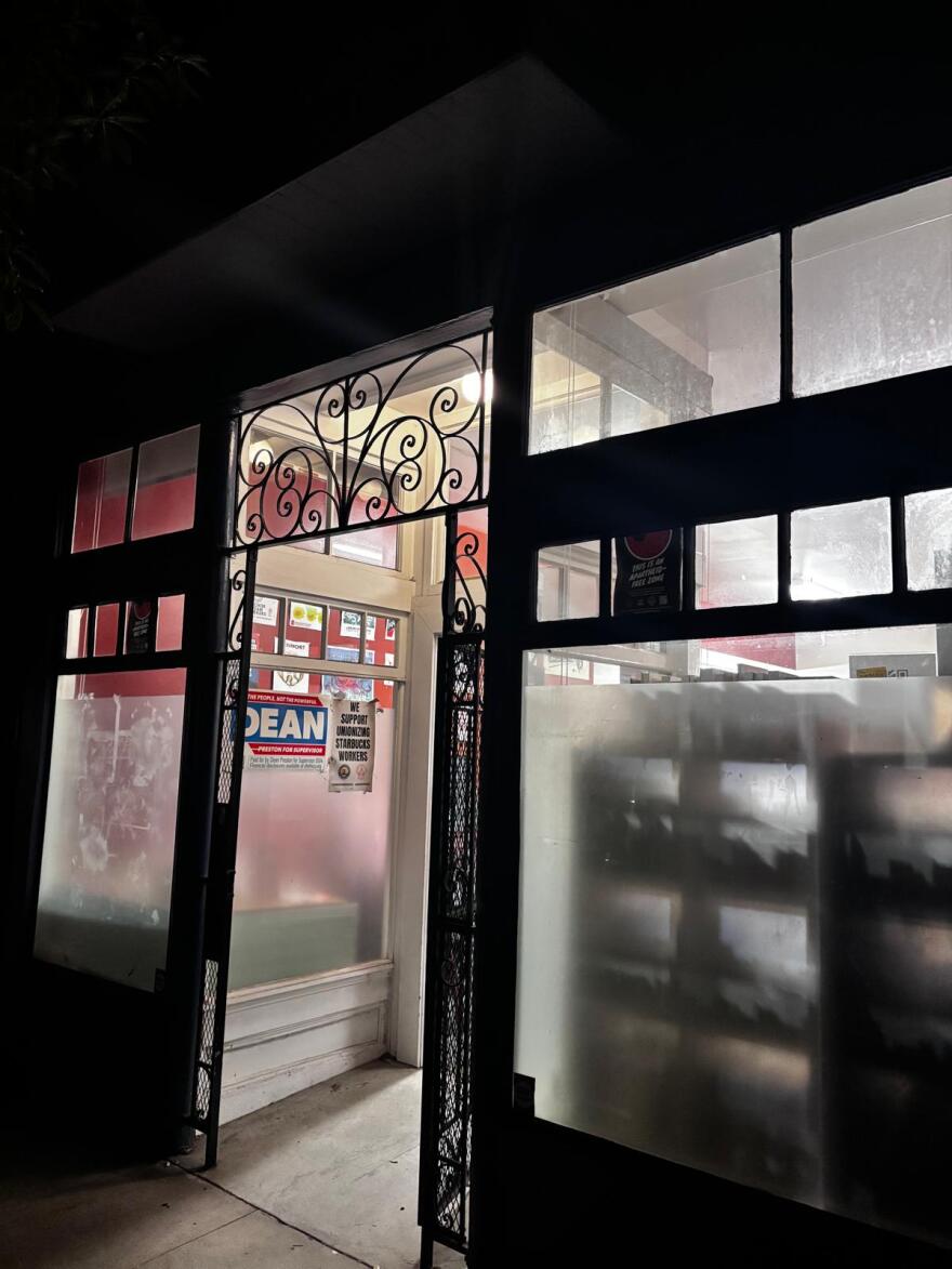 Front entrance of the Democratic Socialist of America’s San Francisco office.