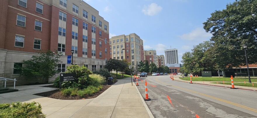 The University of Kentucky has just over 8,500 beds available for students to live on campus in residence halls as seen on August 13, 2026. The school saw record-breaking enrollment in the 2025-2026 school year with more than 38,000 total students enrolled.