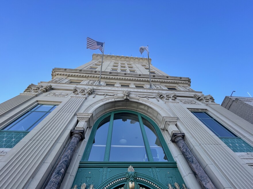 Outside Rockford city hall