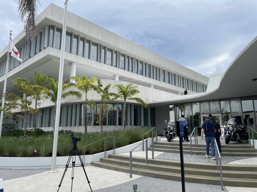 Fort Lauderdale Police's new headquarters building located on Broward blvd. Taken just before the ribbon-cutting ceremony on Sept. 9, 2026.