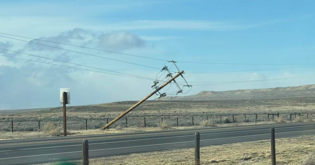 Hurricane force winds cause power outages, school closure, fires across Wyoming