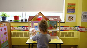 A child plays with dolls at a Head Start program at Alliance for Community Empowerment, Thursday, Sept. 28, 2023, in Bridgeport, Conn. Head Start programs serving more than 10,000 disadvantaged children would immediately lose federal funding if there is a federal shutdown, although they might be able to stave off immediate closure if it doesn't last long.
