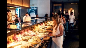 The salad bar at Fogo de Chão