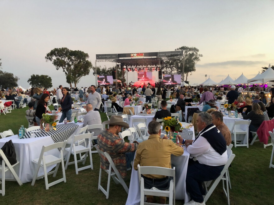 People at the 2025 One805Live! fundraiser in Summerland.