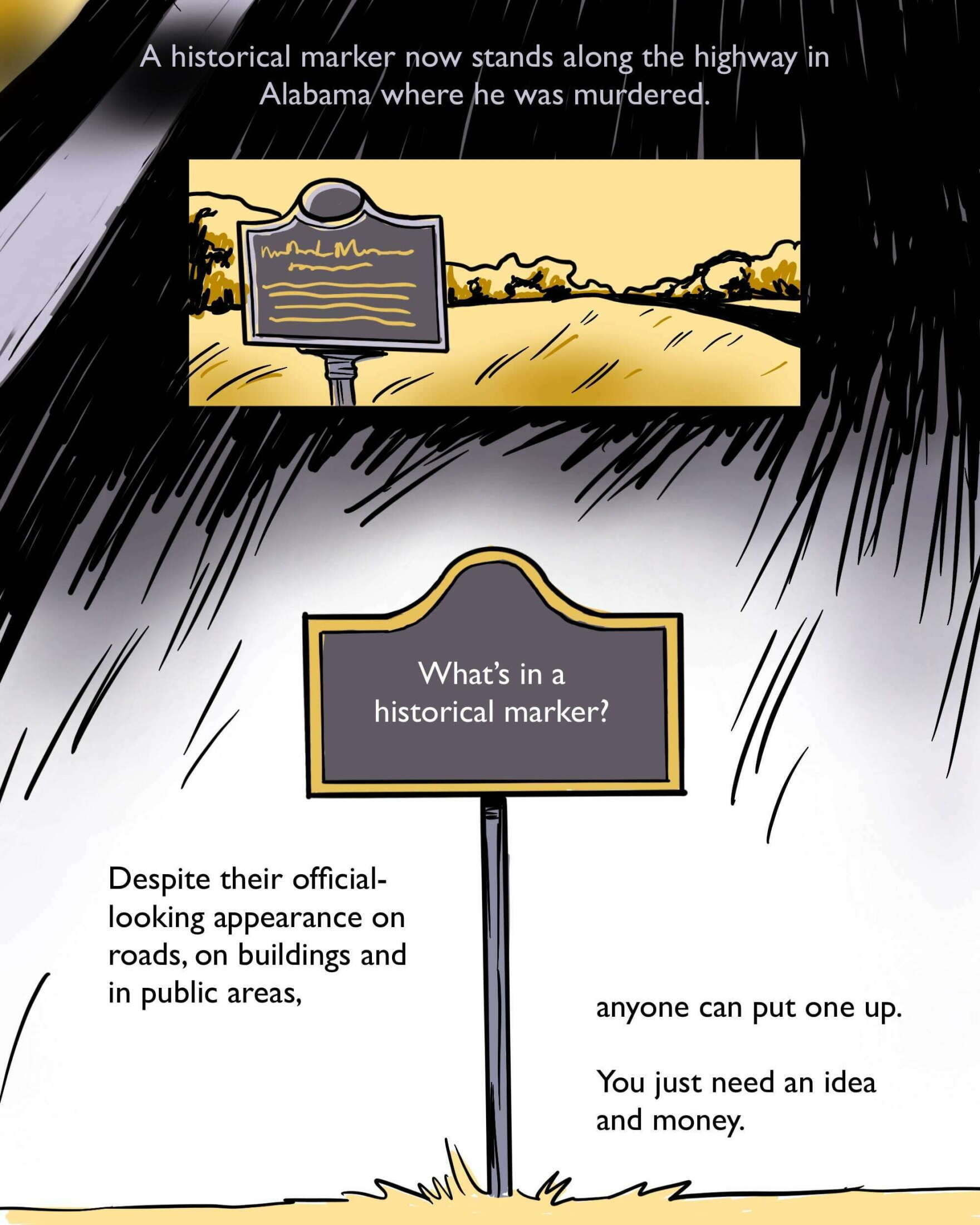 Civil Rights Comic Strip Activity Example COMIC: The roadside marker unlocking a forgotten civil rights murder ...