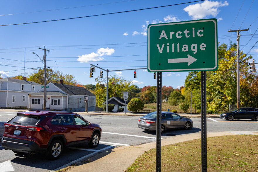 Many of West Warwick's services for people experiencing homelessness are based in the Arctic Village. Credit: Rose Wheeler/Ocean State Media