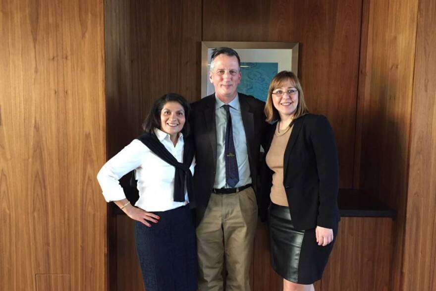 Dr. Maria Carrillo, Dr. Bruce Lamb and Dr. Liana Apostolova investigators with the LEADS trial.