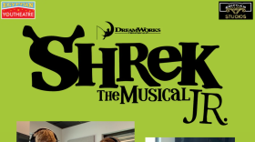 Foster Maziarz as Shrek with Keira Kolander as adult Fiona; Emma Swisher and Kaia Swisher as young and teenage Fiona
