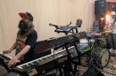 The Secret Army lays down the funk at the Req Room (l. to r.) keyboardist Danny Bedrosian, drummer Benjamin "Benzel" Cowan and bassist Lige Curry.