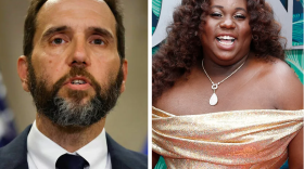 From left: Jack Smith, Alex Newell, some bear