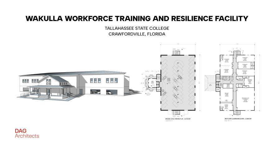 Plans for Tallahassee State College’s new Wakulla Facility. Plans for Tallahassee State College's new Wakulla Facility.