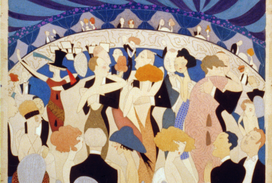 Dancing couples, no. 2 by Anne Harriet Fish from the Library of Congress