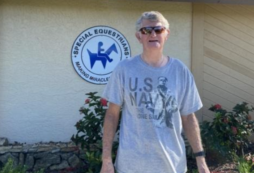 For 32 years, Navy veteran Bill Curtis has volunteered at Special Equestrians. He works primarily with children with Down Syndrome.