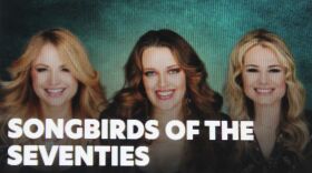 Florida Studio Theatre Promotional Image for 'Songbirds of the Seventies'