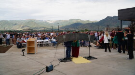 Mountainland Technical College, local government and school district leaders cut the ribbon on the college’s new Heber City campus Friday. But instead of using scissors, the officials took turns using a plasma cutter to break through a metal ribbon. The nontraditional ribbon-cutting has become a tradition as it represents one trade taught at the school.