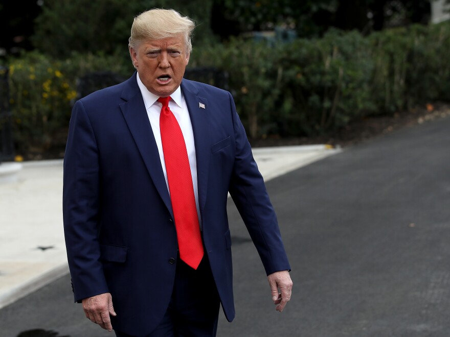 President Trump has said his concerns about corruption in Ukraine were behind his request to that country's president to investigate the Biden family. But anti-corruption activists say Trump's administration has been weak on the issue. [Win McNamee / Getty Images]
