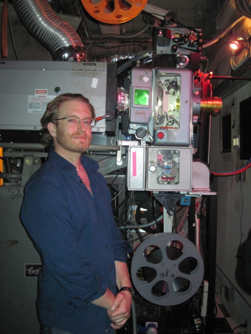 Josh Aidikoff mastered the complicated business of running film projectors when he was still in his teens. Now, the Aidikoff Screening Room has a digital projector, too, and Josh predicts that in a few years he won't be handling film at all.