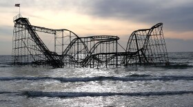 The Jersey shore's iconic Star Jet roller coaster was inundated after Superstorm Sandy.