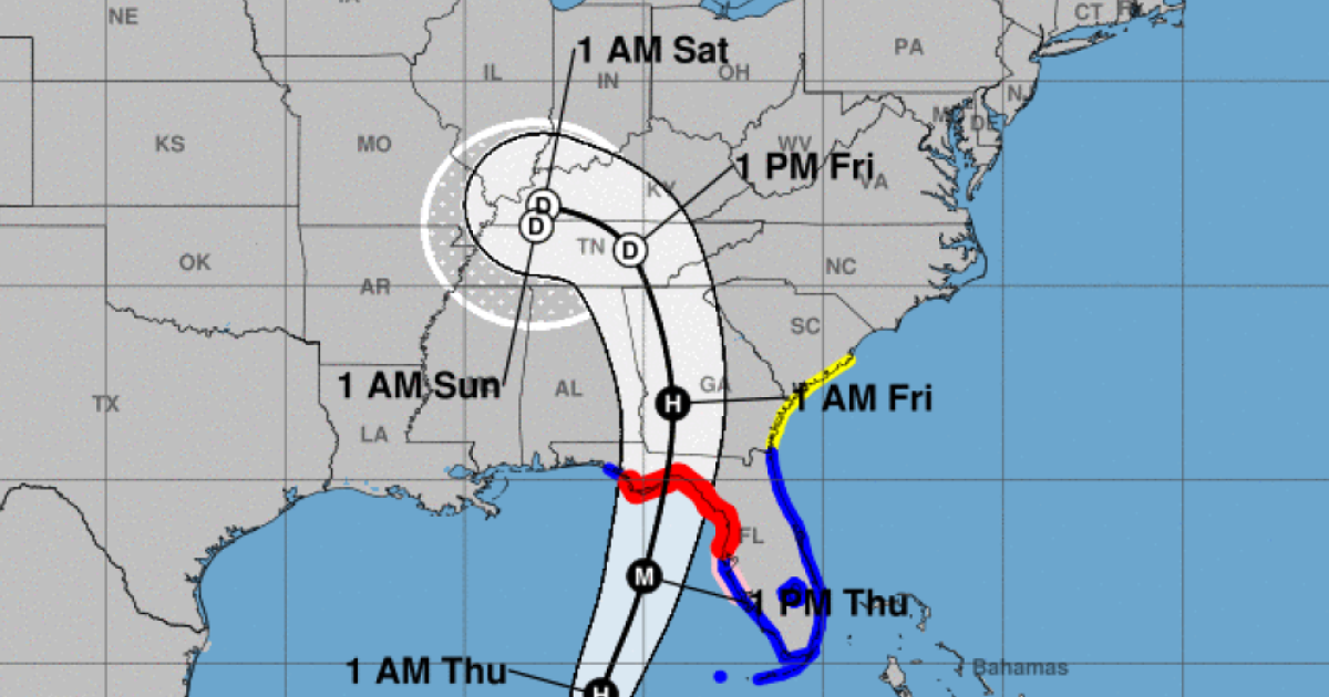 Hurricane Helene maps are still in flux, but Kentucky is expected to ...
