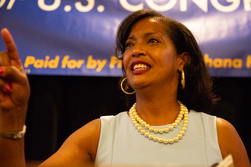 Democrat Jahana Hayes won the primary for the 5th Congressional District race. Hayes faces Republican Manny Santos on Nov. 6. 