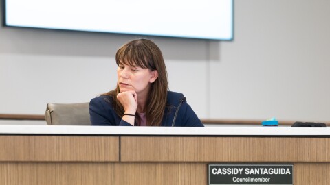 Councilmember Cassidy Santaguida at a Wilmington City Council meeting on May 19, 2026.