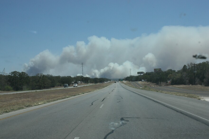 The wildfires in Central Texas, like this one in Bastrop County, have forced hundreds of people to evacuate their homes. Many organizations are accepting monetary and material donations to help the victims.