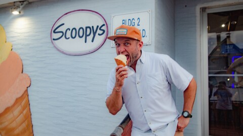 The Daytripper, Chet Garner, makes a stop to Scoopy's Veranda Ice Cream Shoppe 